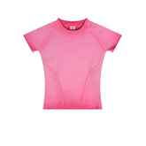 Gradient Raglan Short Sleeve Washed T-Shirt