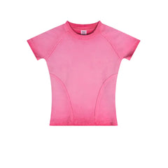 Gradient Raglan Short Sleeve Washed T-Shirt