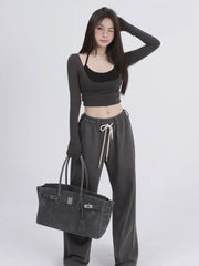 Y2K Aesthetic Two Pieces Set T-shirt