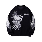 Skull Door Jacquard Sweater