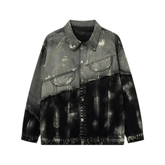 Splicing Color Mud Dyed Jacket
