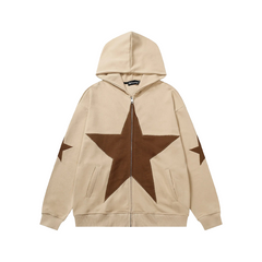 Star Graphic Patch Hoodies