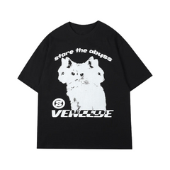 Stare The Abyss Hydra Cat Graphic T-Shirt