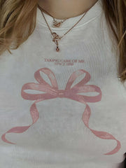'Taking Care Of Me' Bow T-Shirt
