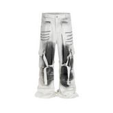 Tech Utility White Cargo Jeans