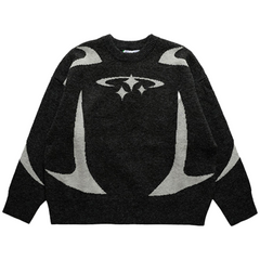 Y2K Stars Graphic Sweaters