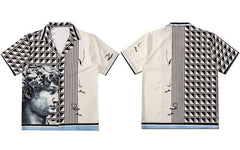 Aesthetic Head Statue David Print Shirt
