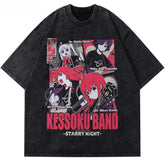 Anime KESSOKU BAND Washed T-Shirt