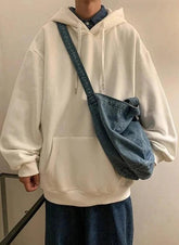 Basic Color Oversized Hoodie