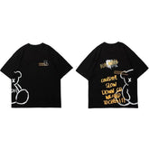 Bear Letter Printed T Shirt