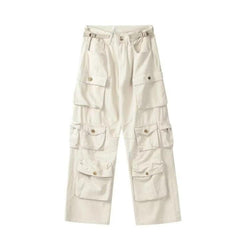 Cargo Multi Pockets Straight Long Pants