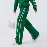 Casual Contrasted Color Wide Leg Pant