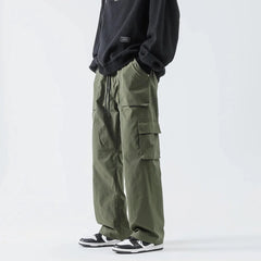 Casual Elastic Waist Cargo Pant