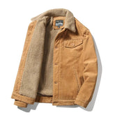 Casual Fur Corduroy Jacket