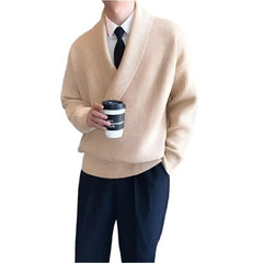 Casual V-neck Knitted Loose Cardigans