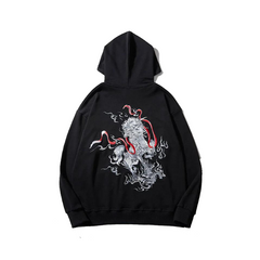 Chinese Unicorn Embroidery Hoodie