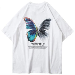Colourful Butterfly Oversized T-Shirt