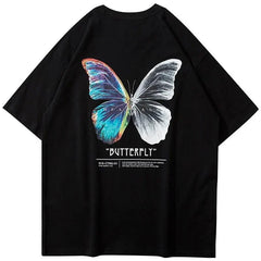 Colourful Butterfly Oversized T-Shirt