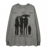 Vintage Shadow Graphic Oversized T-Shirt