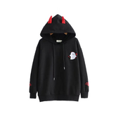 Little Devil Horns Gothic Hoodie