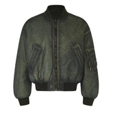 Distressed Bomber Jacket