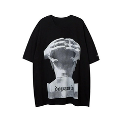 Crazy Head Printed Oversized T-Shirt