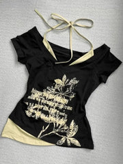 Garden Whisper Halter-strap Top