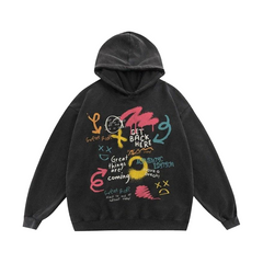 Y2K Get Back Here Drawing Hoodie