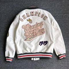 Embroidery Leather Jacket