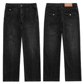 Embroidery Stars Denim Pant