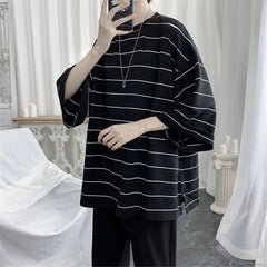 Femme Striped Oversized T-Shirt
