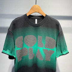 Fingerprint Printed Crewneck T-Shirt