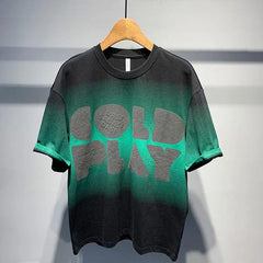 Fingerprint Printed Crewneck T-Shirt