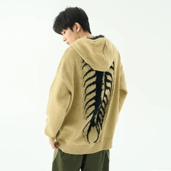 Fishbone Hooded Sweater
