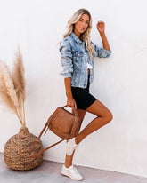 Frankie Distressed Denim Jacket