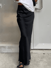 French Satin Drape Skirt - HouseofHalley
