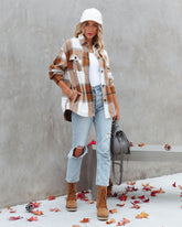 Garth Pocketed Plaid Shacket