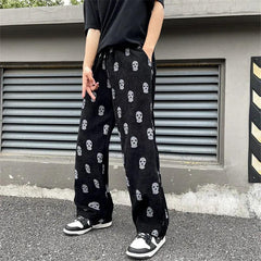 Gothic Skull Casual Pants