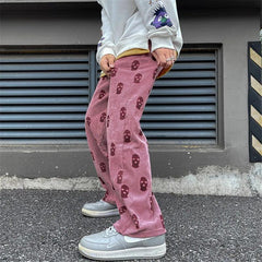 Gothic Skull Casual Pants