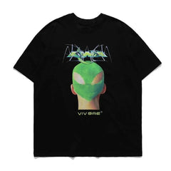 Green Head 3d Pattern Printed T-shirt