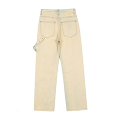 Hand Painted Ripped Straight Jean