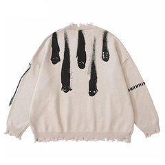 Hole Ghost Graphic Streetwear