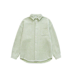 Casual Oversized Plaid Shirt Jacket