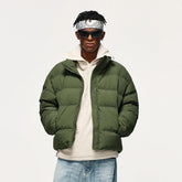 Windproof Crop Puffer Jacket