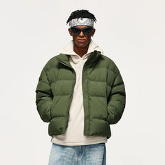 Windproof Crop Puffer Jacket