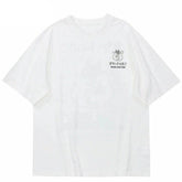 Japanese Funny Cat Printed T Shirt