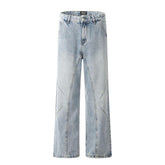 Retro Split Stitch Denim Jeans
