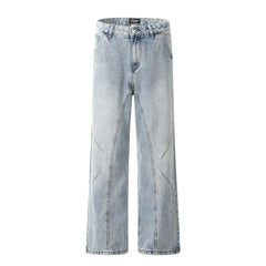 Retro Split Stitch Denim Jeans
