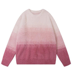 Fading Gradient Knitted Sweater