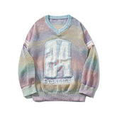 Gradient Colored Knitted 24 Sweater